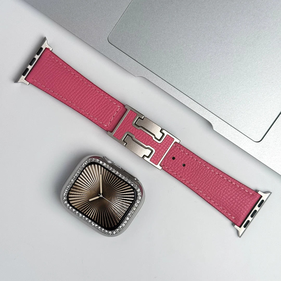 Leather Strap with Bling Case