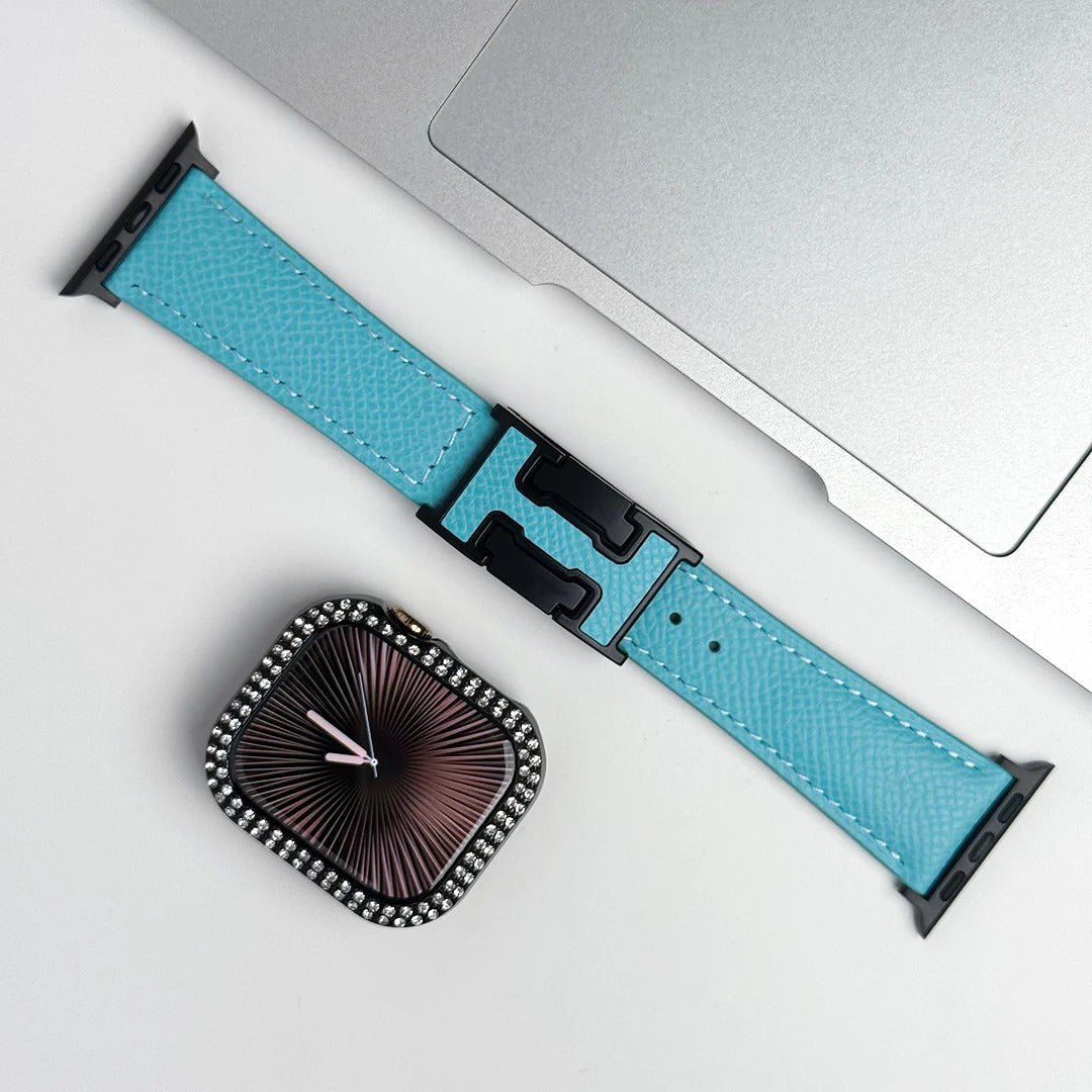 Leather Strap with Bling Case