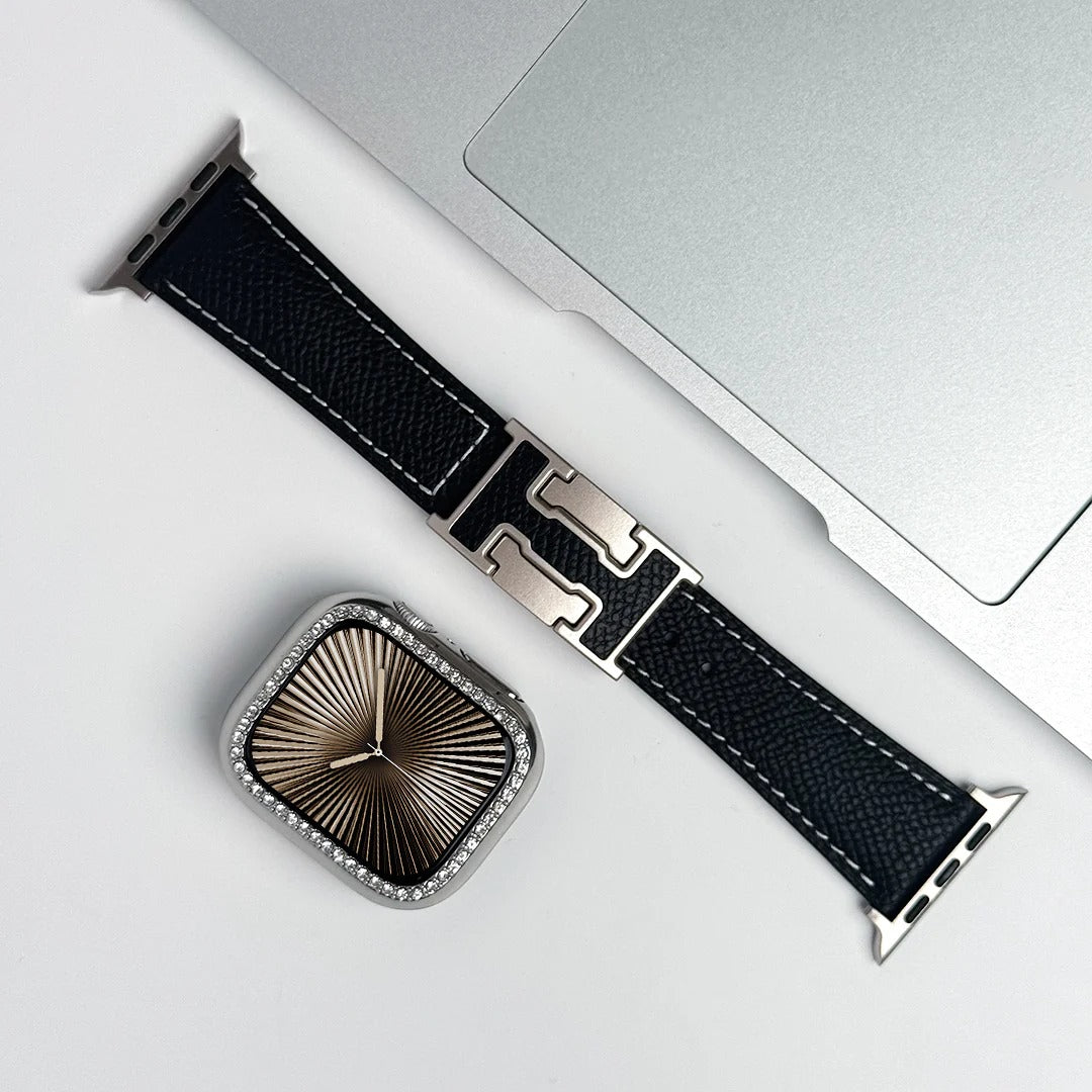 Leather Strap with Bling Case