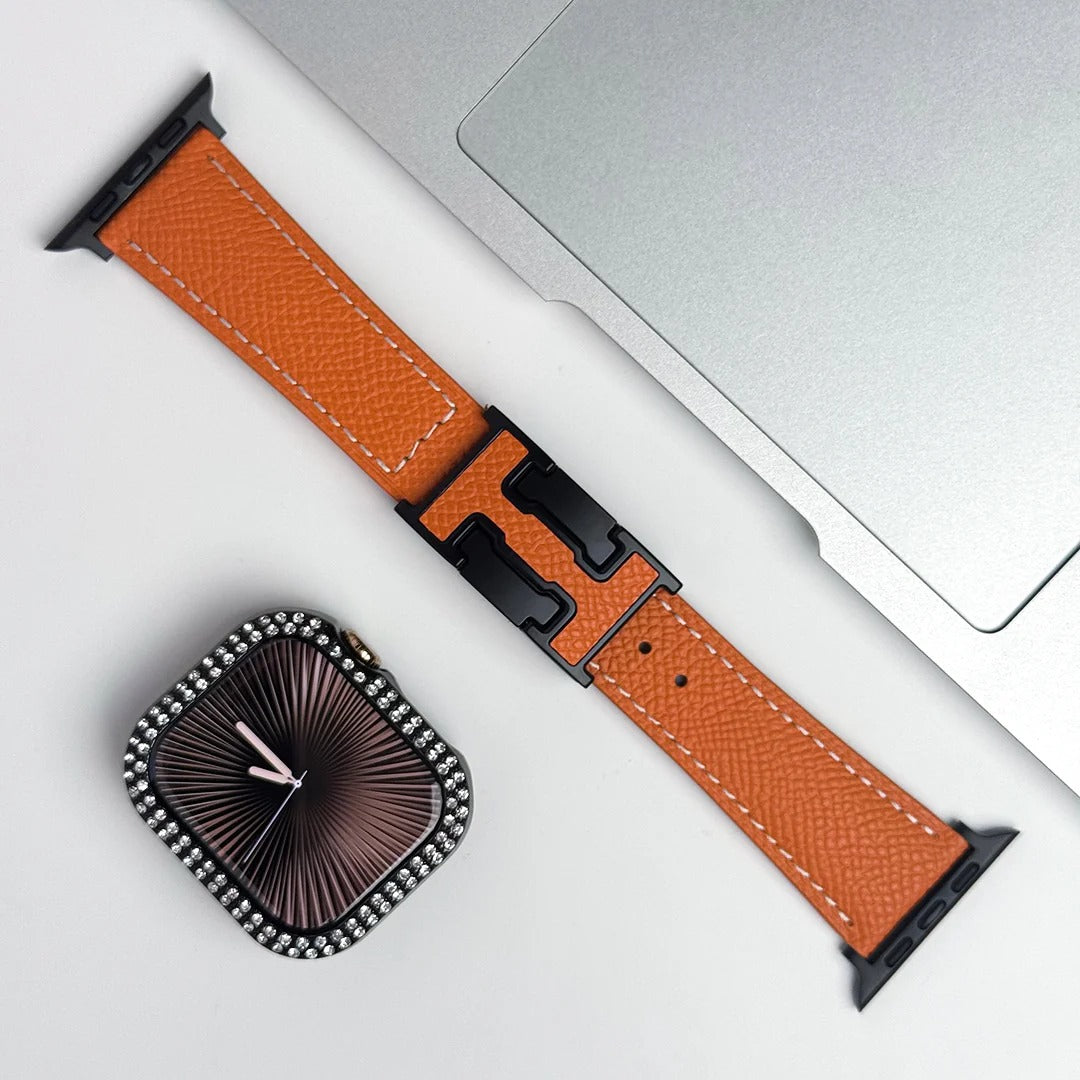 Leather Strap with Bling Case