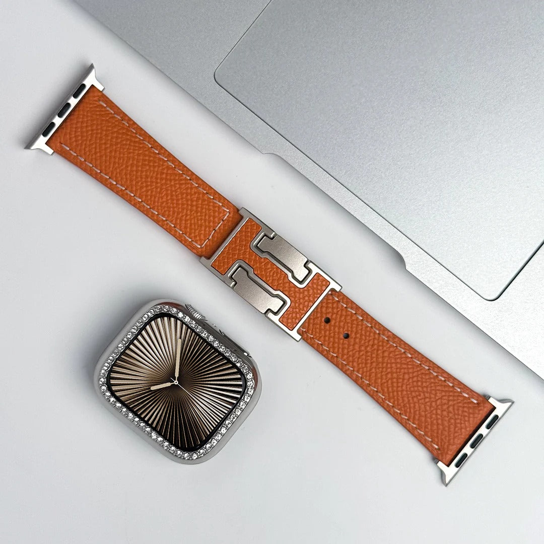 Leather Strap with Bling Case