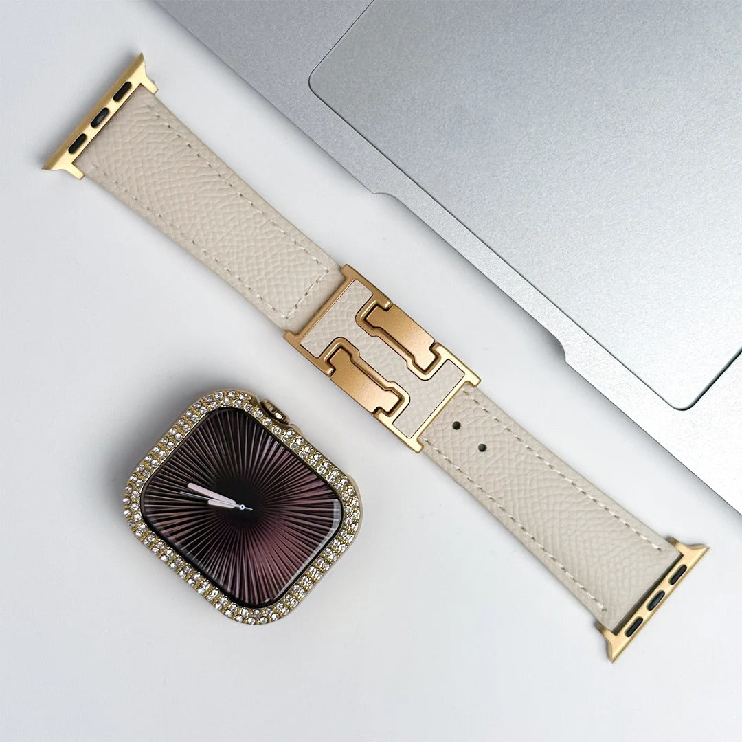 Leather Strap with Bling Case